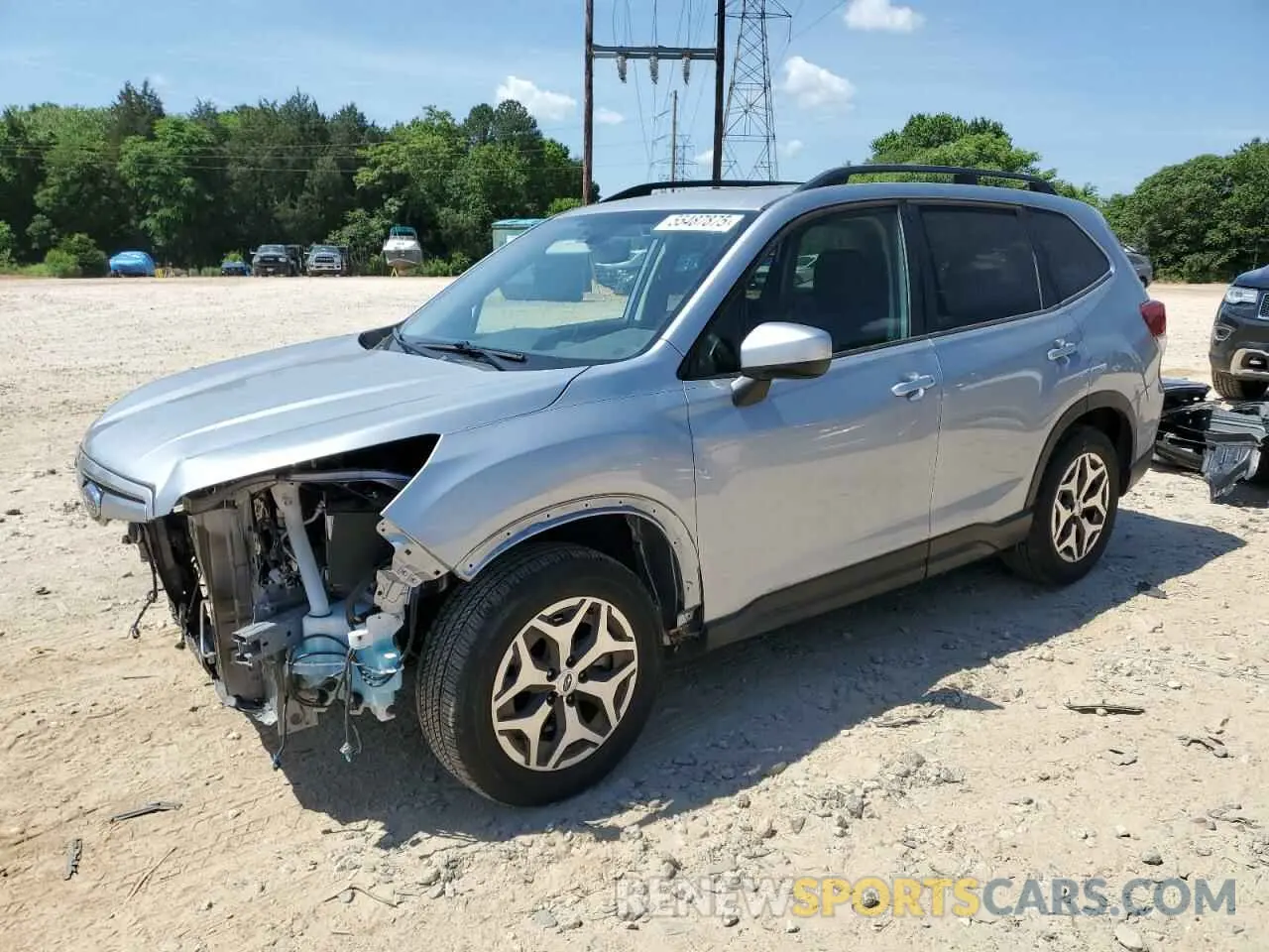 1 Photograph of a damaged car JF2SKAJC7MH522523 SUBARU FORESTER 2021