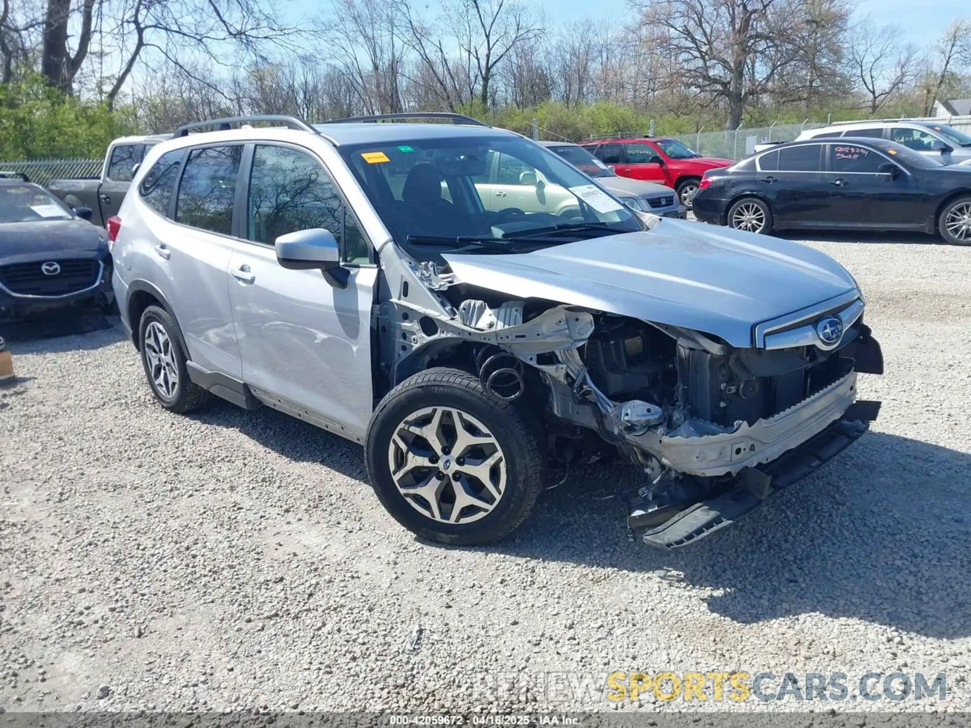 1 Photograph of a damaged car JF2SKAJC8MH522840 SUBARU FORESTER 2021