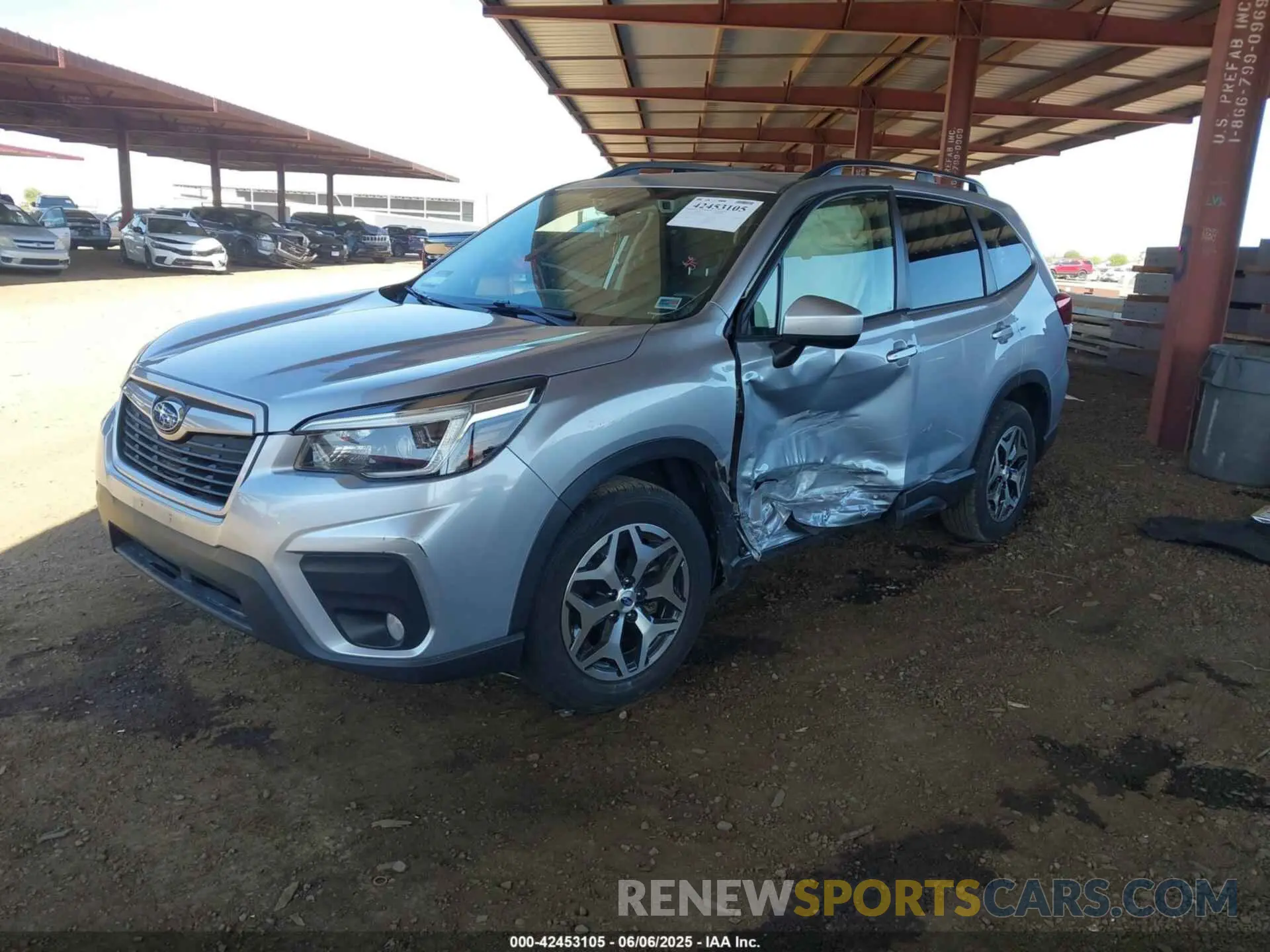 2 Photograph of a damaged car JF2SKAJC9MH430734 SUBARU FORESTER 2021