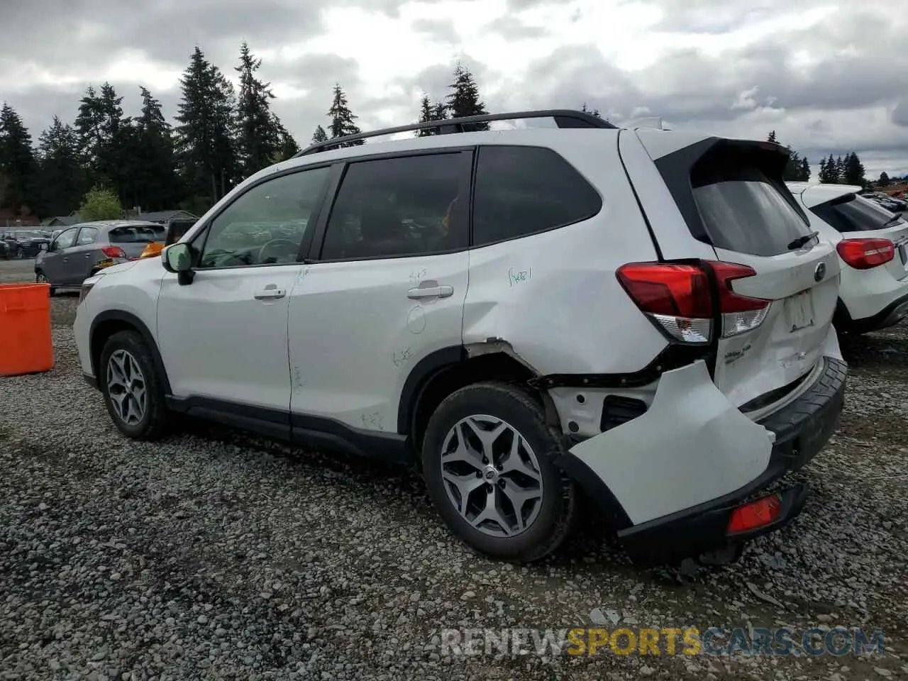2 Photograph of a damaged car JF2SKAJC9MH491629 SUBARU FORESTER 2021
