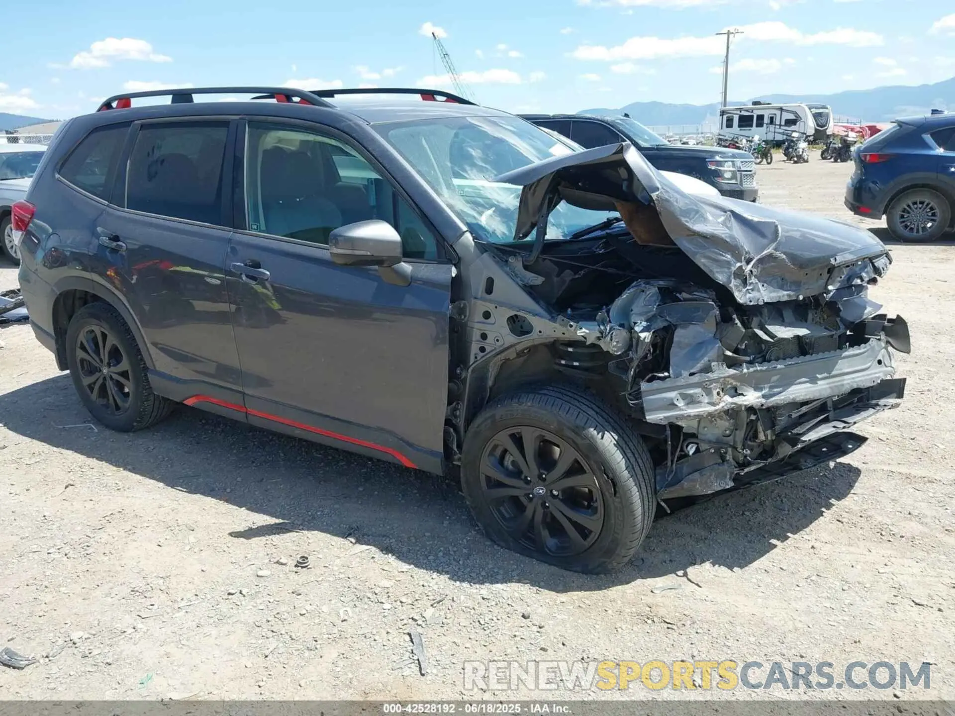 1 Photograph of a damaged car JF2SKALC6MH524096 SUBARU FORESTER 2021