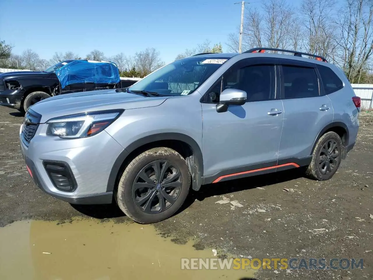 1 Photograph of a damaged car JF2SKALC8MH522415 SUBARU FORESTER 2021