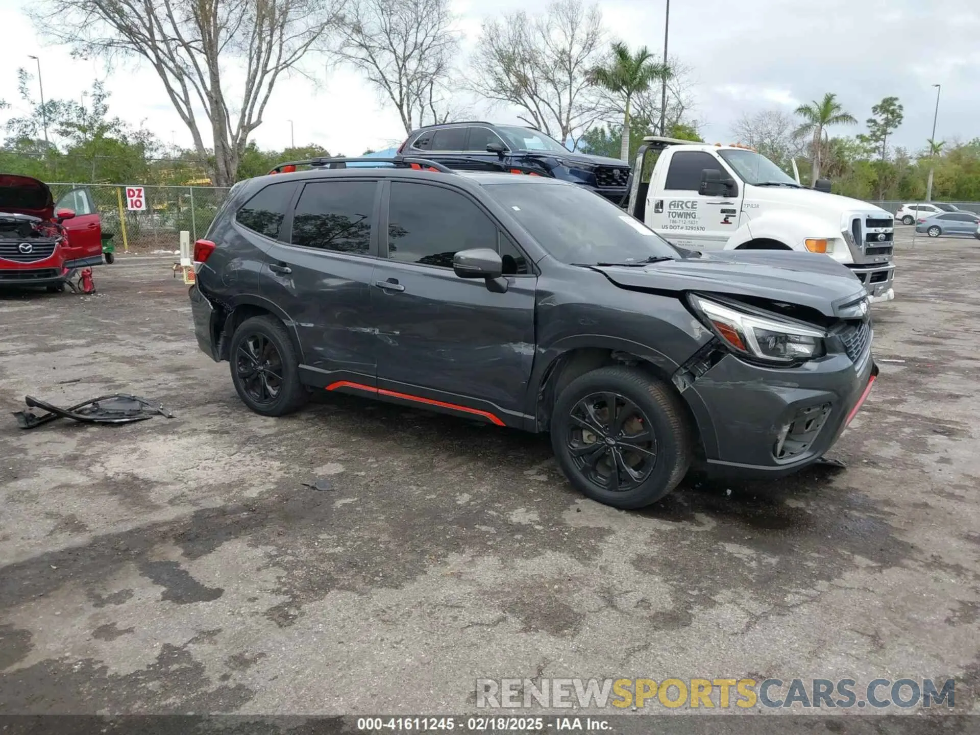 1 Photograph of a damaged car JF2SKALC9MH440144 SUBARU FORESTER 2021