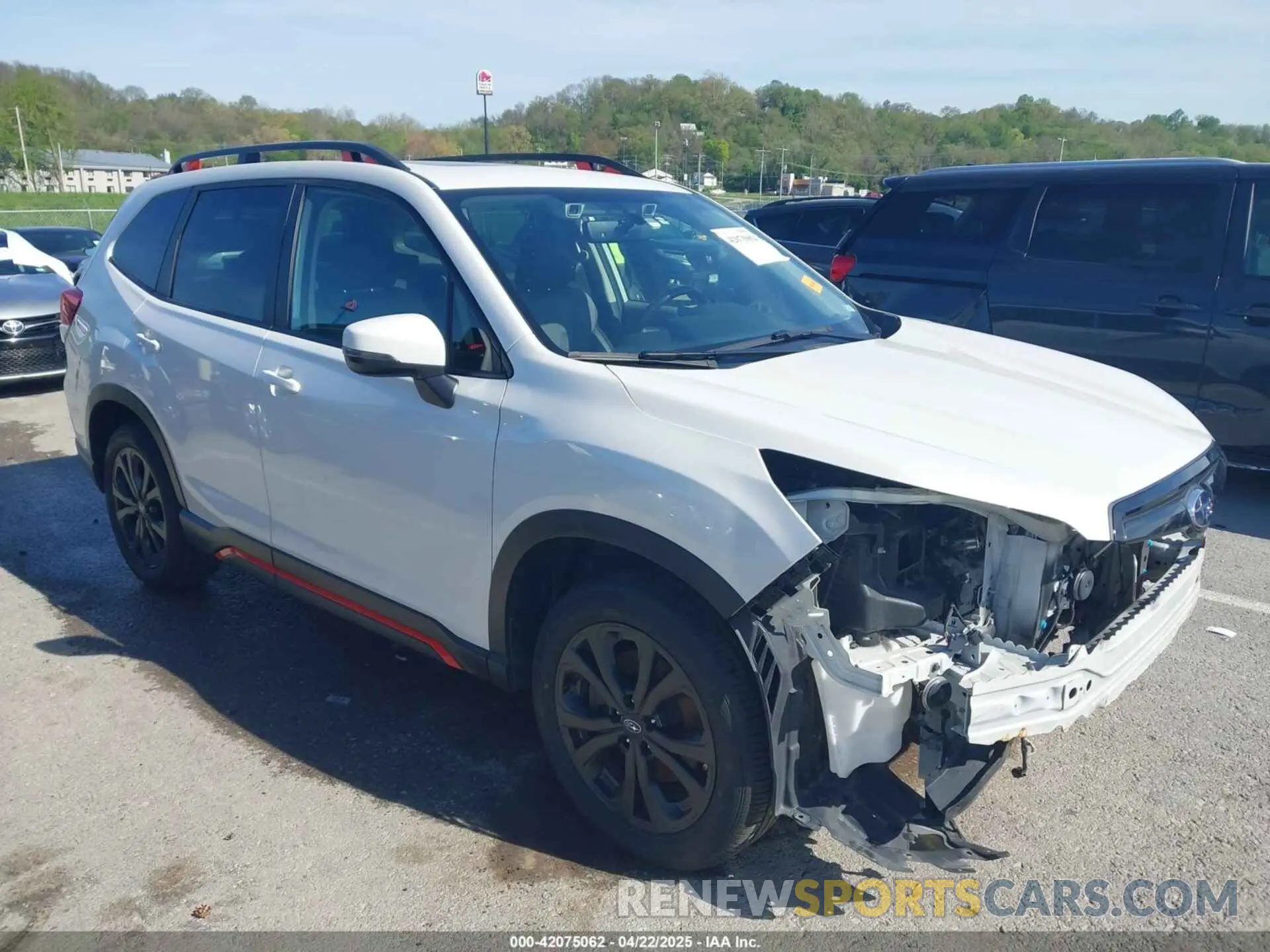 1 Photograph of a damaged car JF2SKARC3MH466651 SUBARU FORESTER 2021