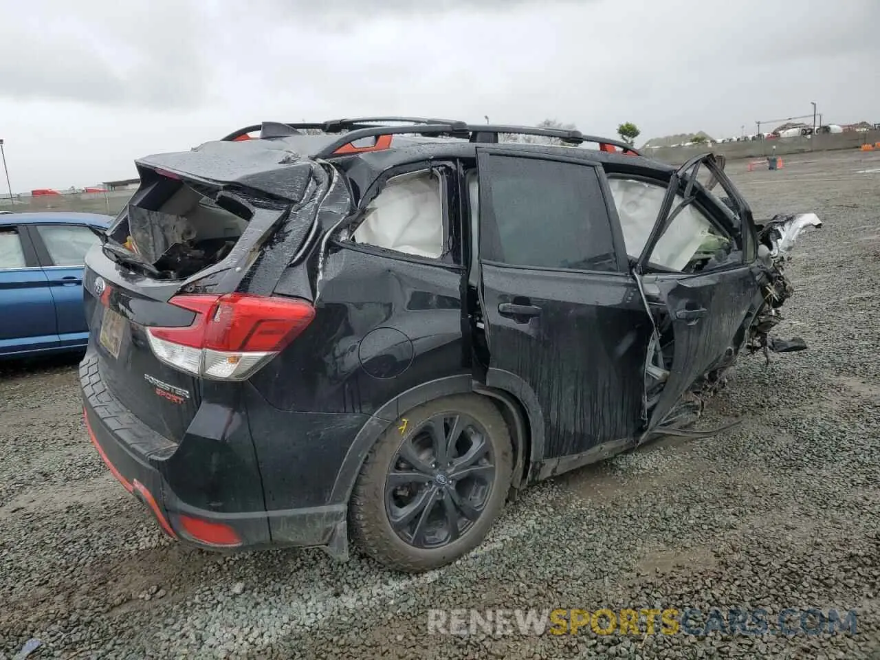 3 Photograph of a damaged car JF2SKARC3MH482350 SUBARU FORESTER 2021