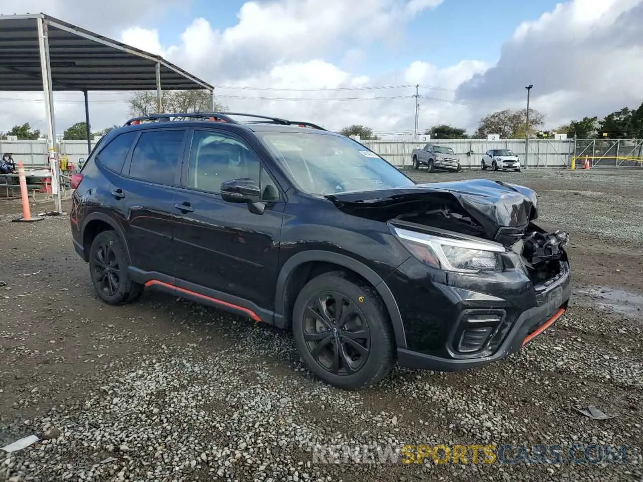 4 Photograph of a damaged car JF2SKARC3MH497706 SUBARU FORESTER 2021