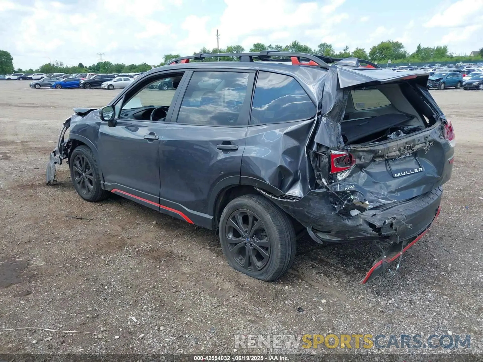 3 Photograph of a damaged car JF2SKARC3MH516870 SUBARU FORESTER 2021
