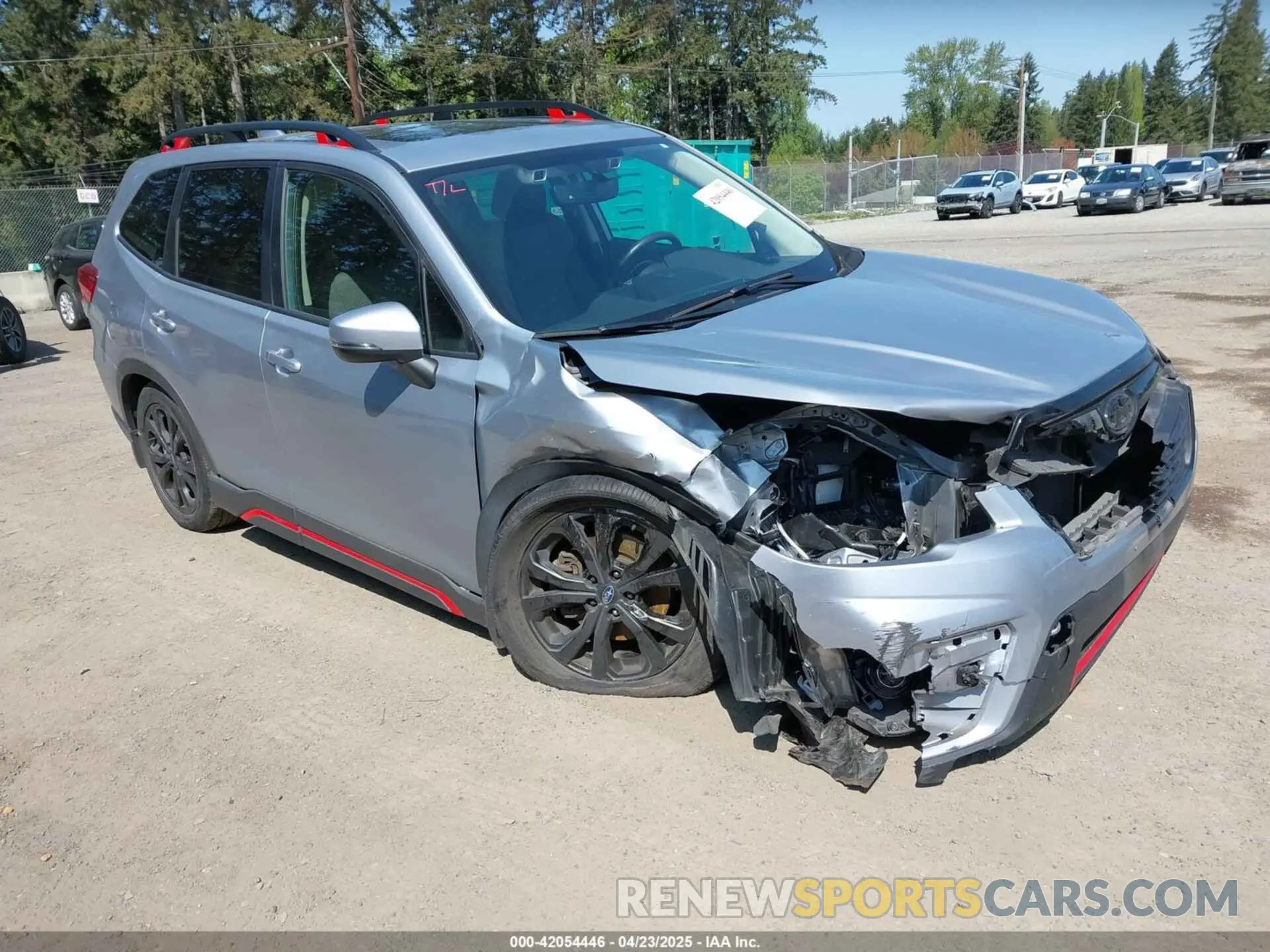 1 Photograph of a damaged car JF2SKARC6MH422367 SUBARU FORESTER 2021