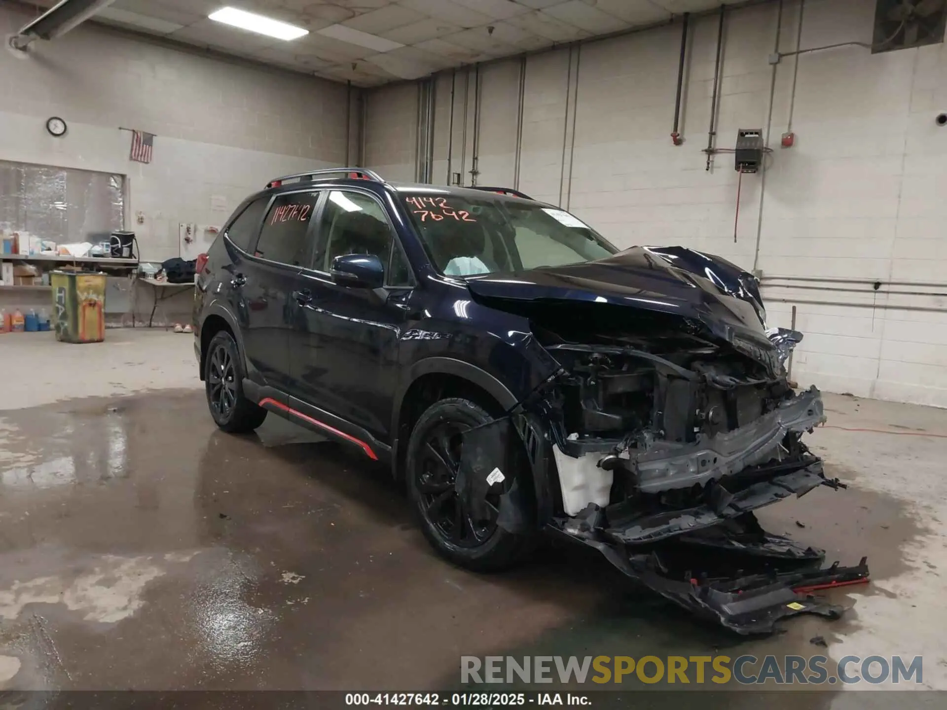 1 Photograph of a damaged car JF2SKARC7MH406601 SUBARU FORESTER 2021