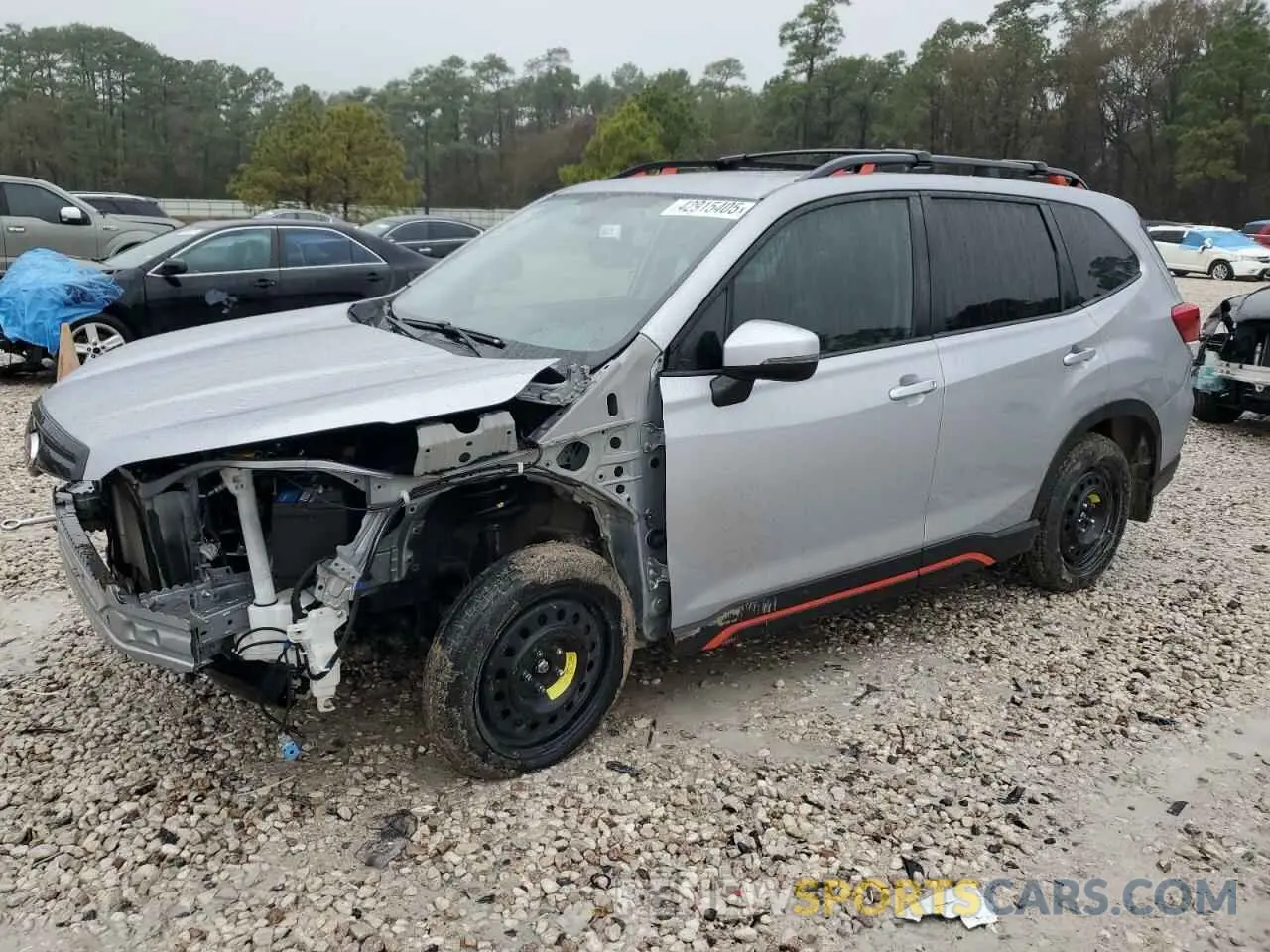 1 Photograph of a damaged car JF2SKARC8MH504942 SUBARU FORESTER 2021
