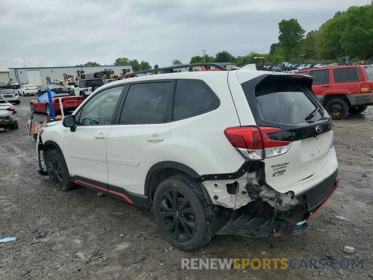2 Photograph of a damaged car JF2SKARCXMH591825 SUBARU FORESTER 2021