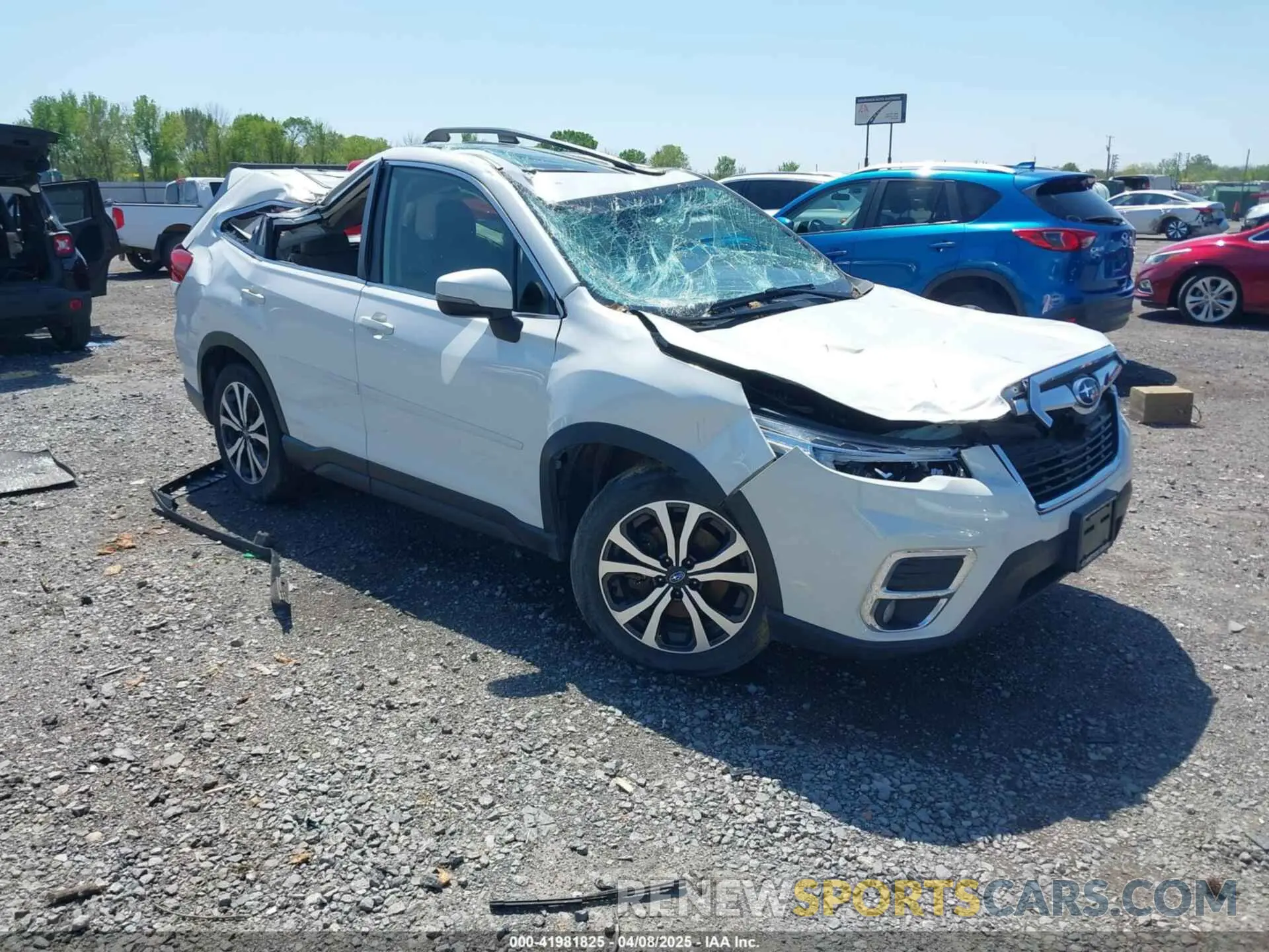 1 Photograph of a damaged car JF2SKASC1MH517607 SUBARU FORESTER 2021