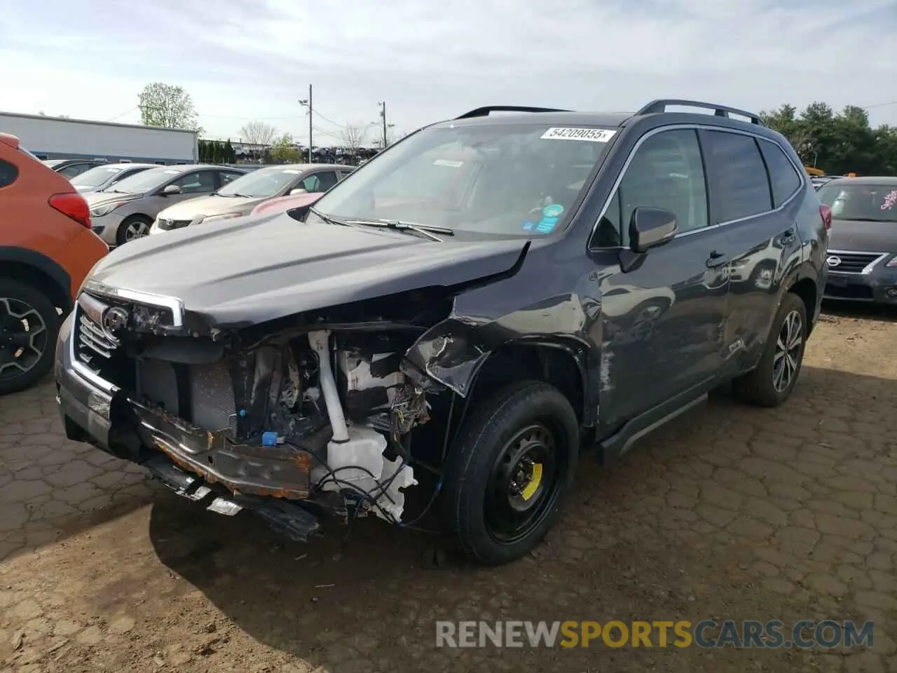 1 Photograph of a damaged car JF2SKAUC0MH569307 SUBARU FORESTER 2021
