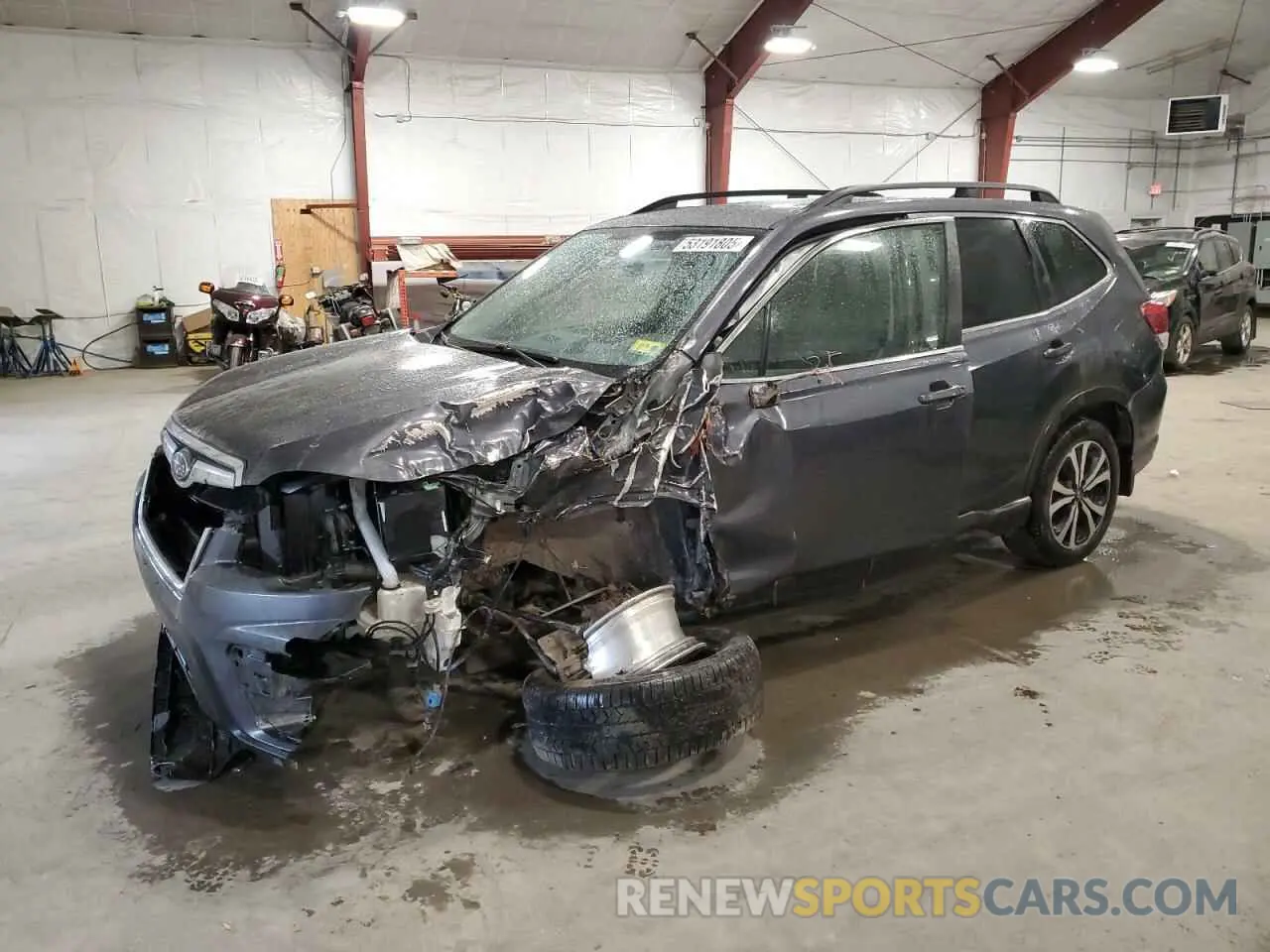 1 Photograph of a damaged car JF2SKAUC8MH508741 SUBARU FORESTER 2021