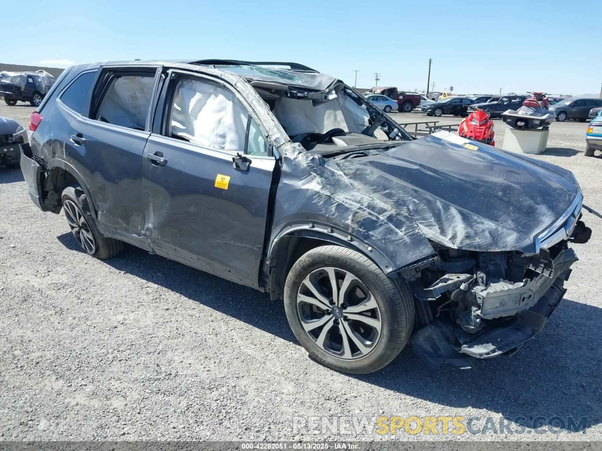 1 Photograph of a damaged car JF2SKAUC9MH541313 SUBARU FORESTER 2021