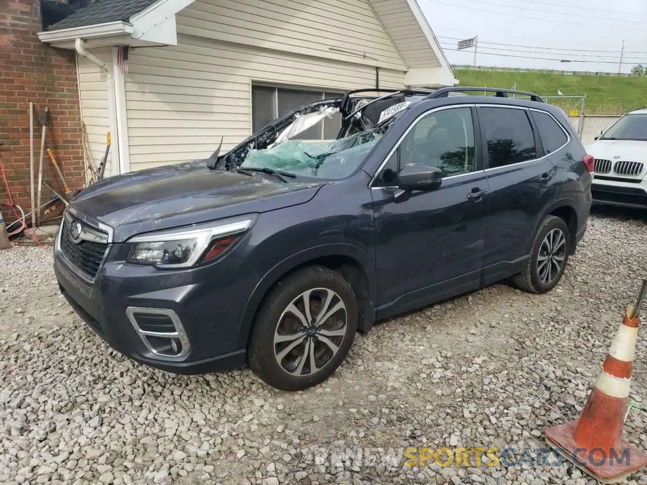 1 Photograph of a damaged car JF2SKAUC9MH548164 SUBARU FORESTER 2021