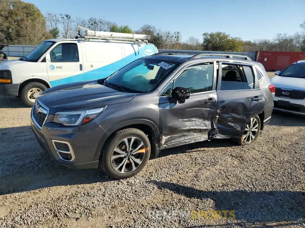 1 Photograph of a damaged car JF2SKAUCXMH559013 SUBARU FORESTER 2021