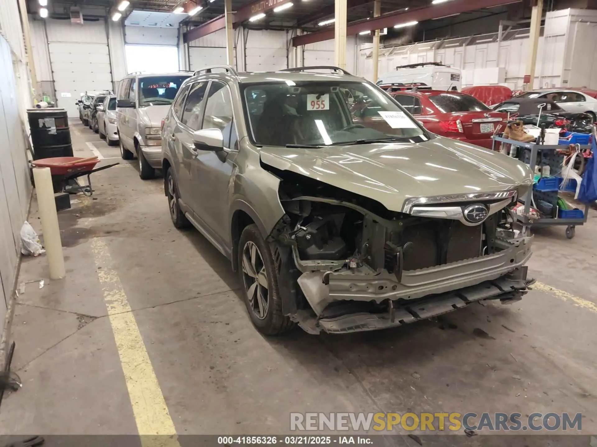 1 Photograph of a damaged car JF2SKAXC6MH468784 SUBARU FORESTER 2021