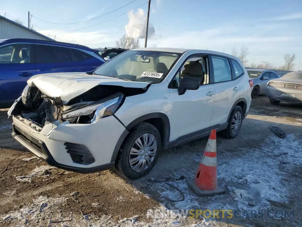 1 Photograph of a damaged car JF2SKAAC7NH412492 SUBARU FORESTER 2022