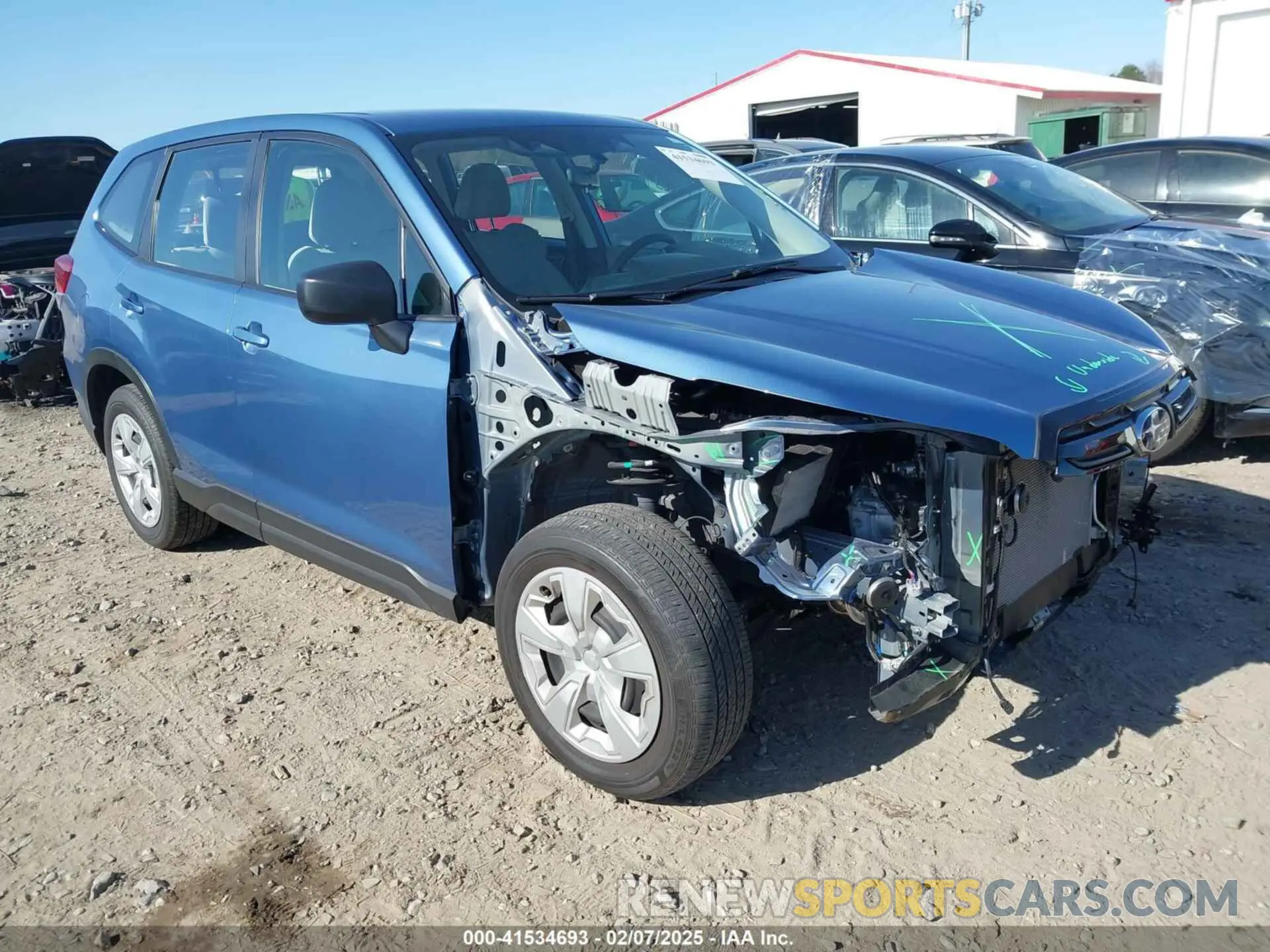 1 Photograph of a damaged car JF2SKAAC7NH508008 SUBARU FORESTER 2022
