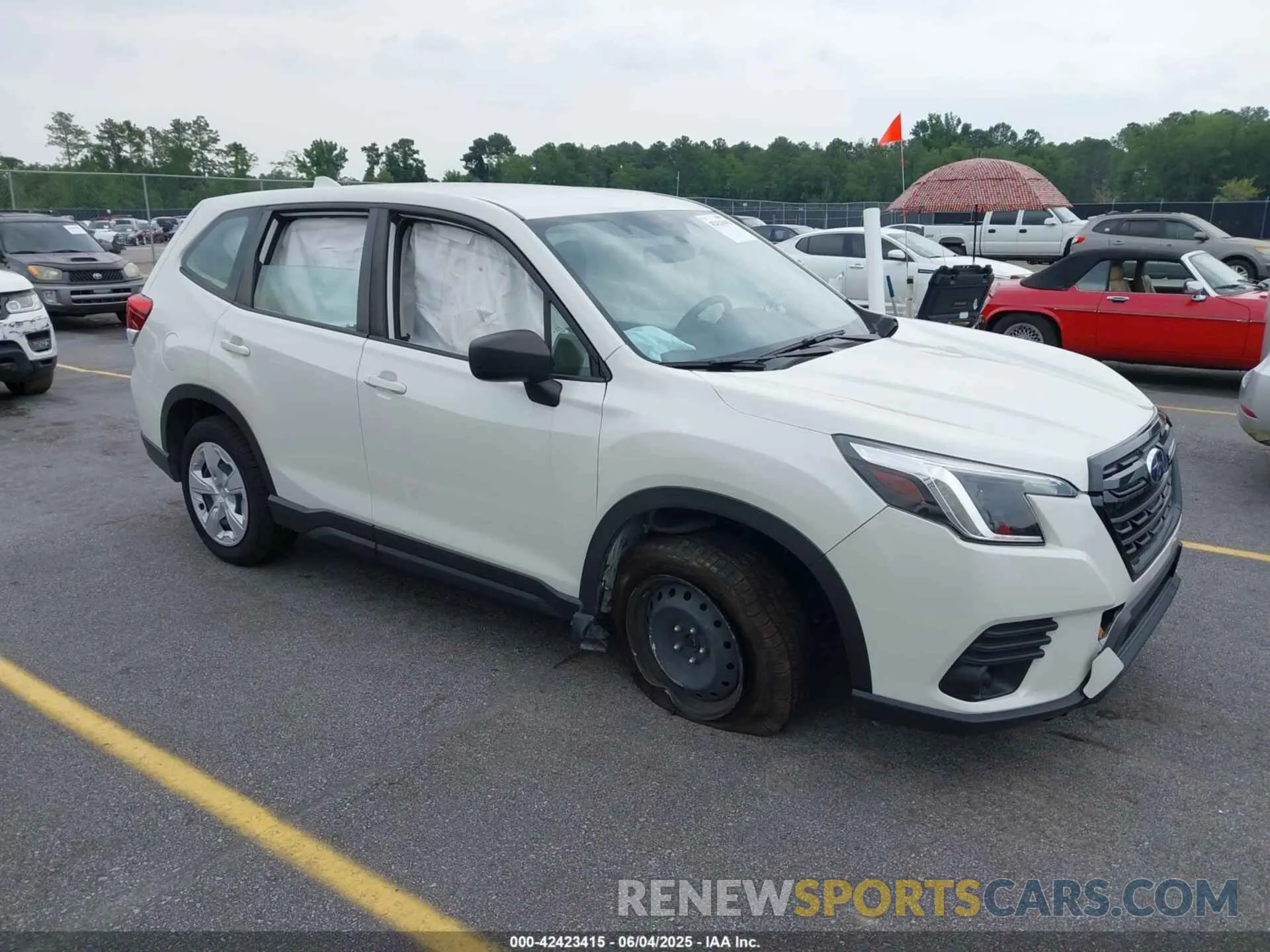 1 Photograph of a damaged car JF2SKAAC7NH513936 SUBARU FORESTER 2022