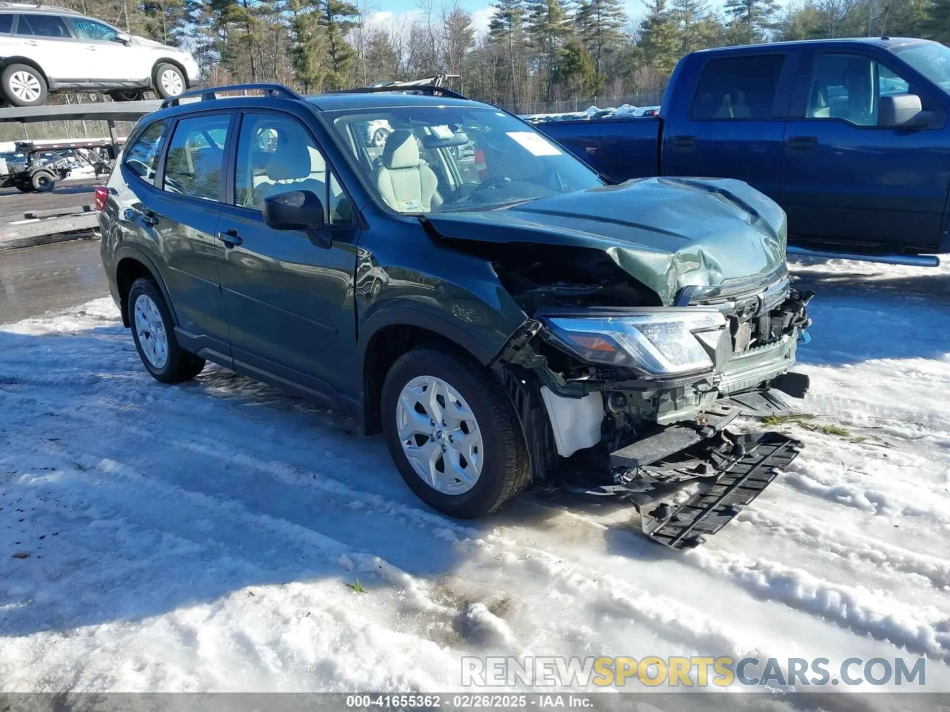 1 Photograph of a damaged car JF2SKACC1NH501987 SUBARU FORESTER 2022