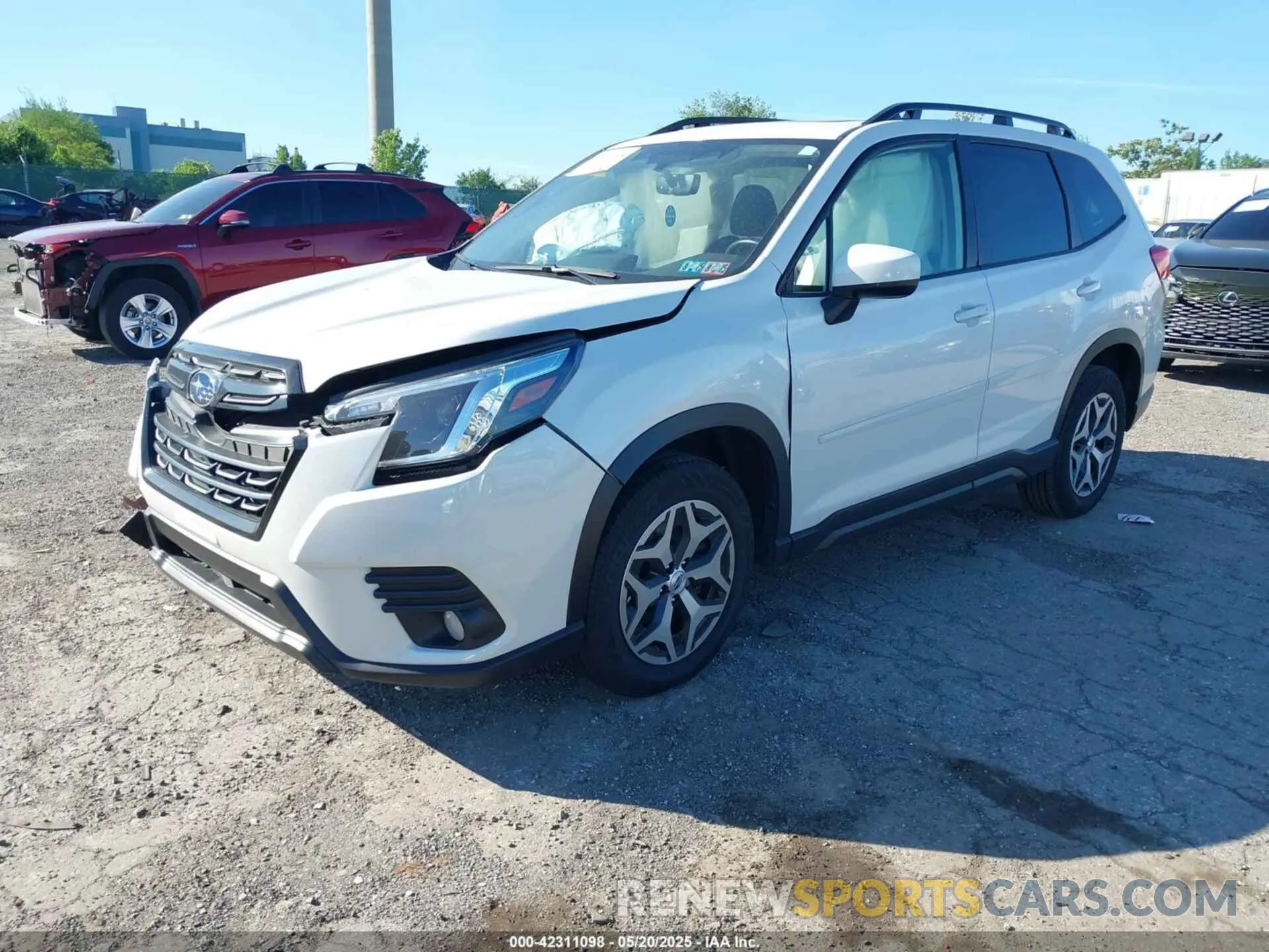 2 Photograph of a damaged car JF2SKADC0NH492763 SUBARU FORESTER 2022