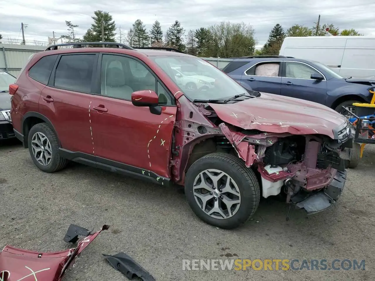 4 Photograph of a damaged car JF2SKADC2NH441829 SUBARU FORESTER 2022