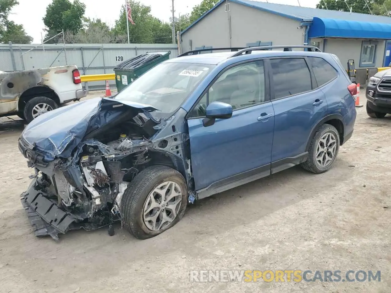 1 Photograph of a damaged car JF2SKADC8NH426509 SUBARU FORESTER 2022