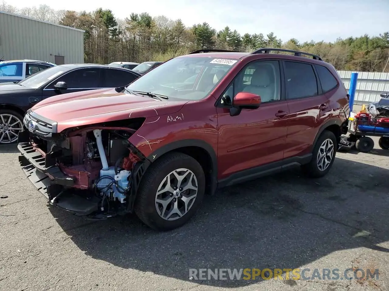 1 Photograph of a damaged car JF2SKAEC0NH421027 SUBARU FORESTER 2022
