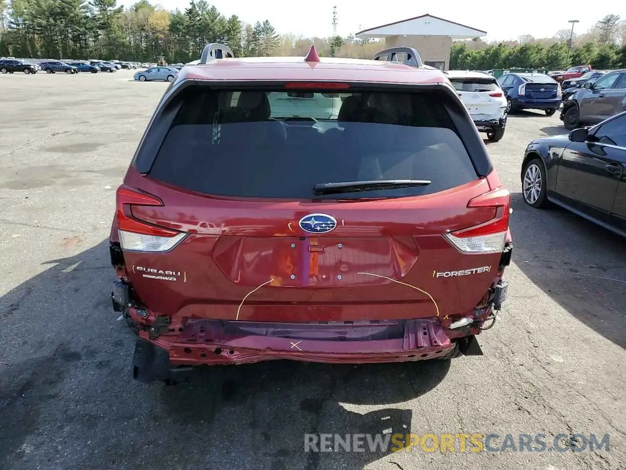6 Photograph of a damaged car JF2SKAEC0NH421027 SUBARU FORESTER 2022