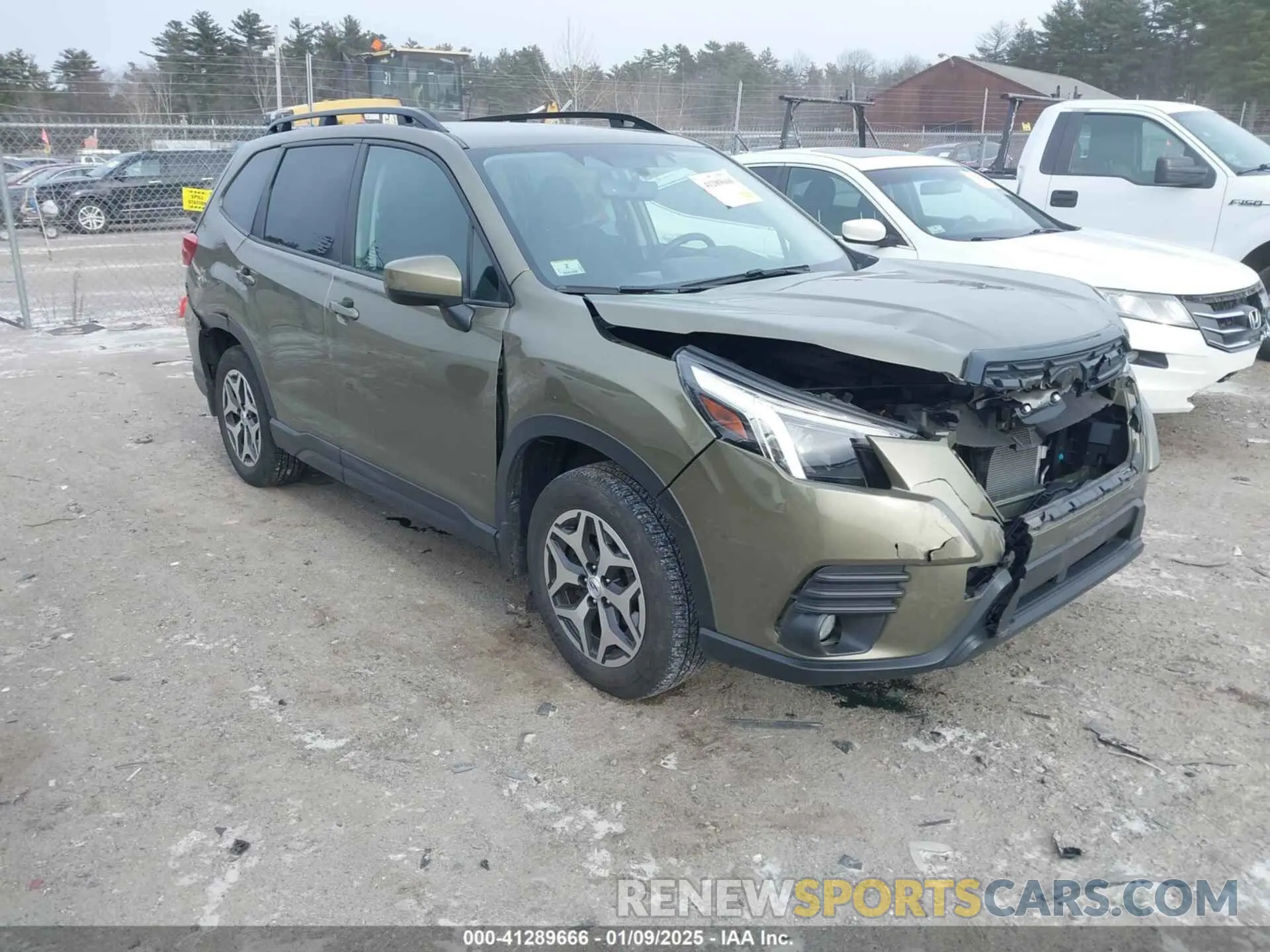 1 Photograph of a damaged car JF2SKAEC0NH432982 SUBARU FORESTER 2022