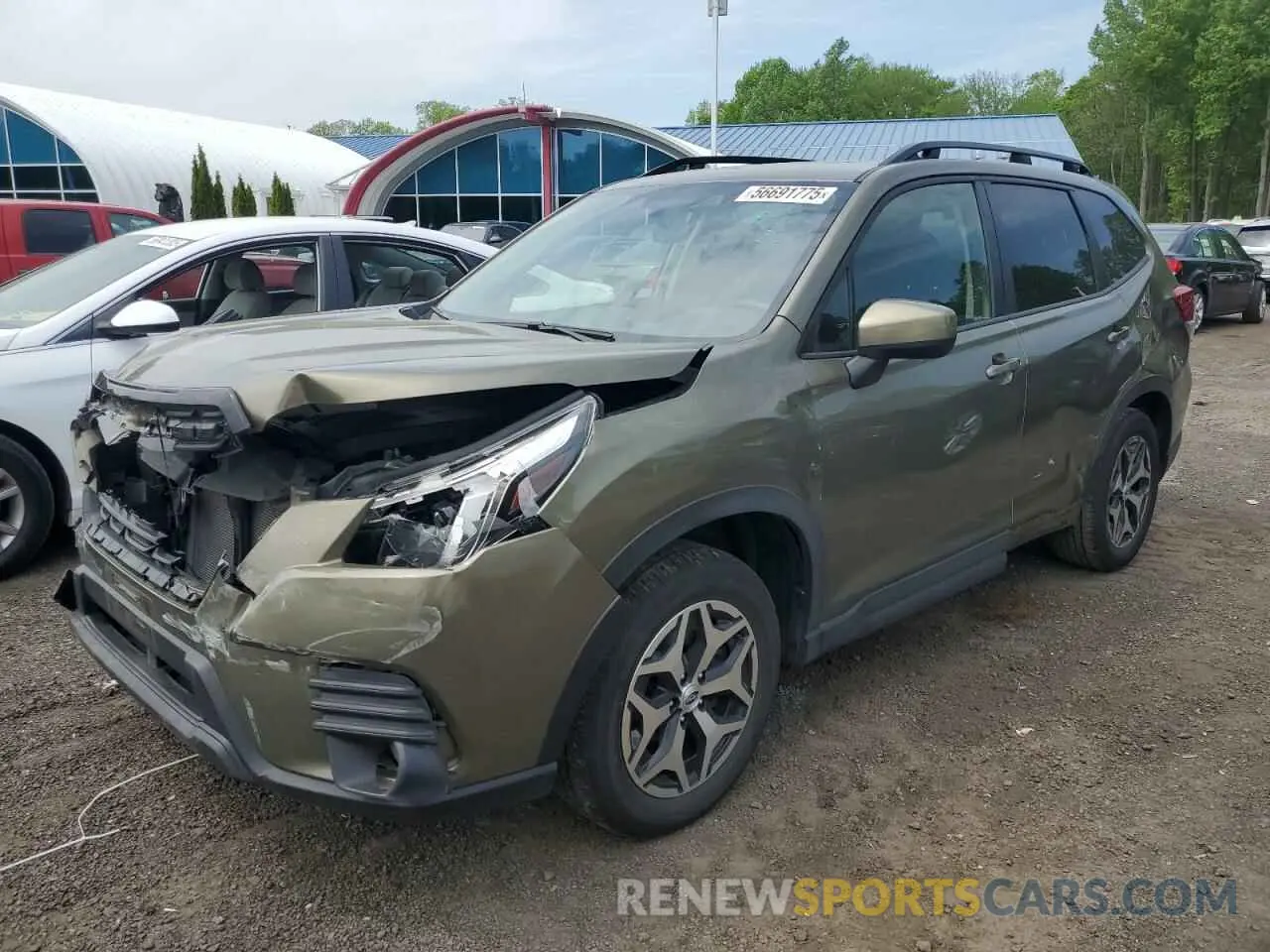 1 Photograph of a damaged car JF2SKAEC1NH484881 SUBARU FORESTER 2022