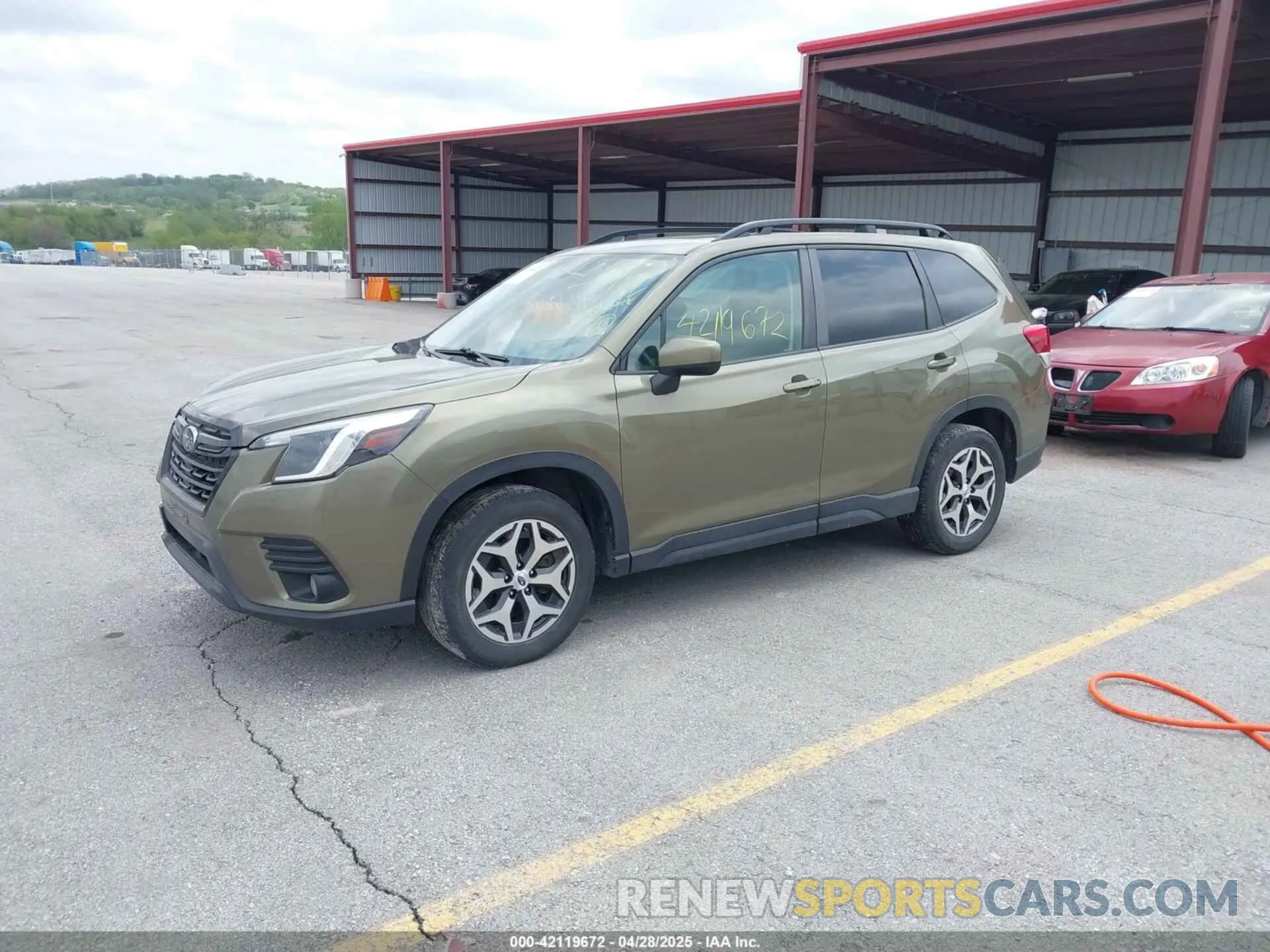 2 Photograph of a damaged car JF2SKAEC2NH403340 SUBARU FORESTER 2022