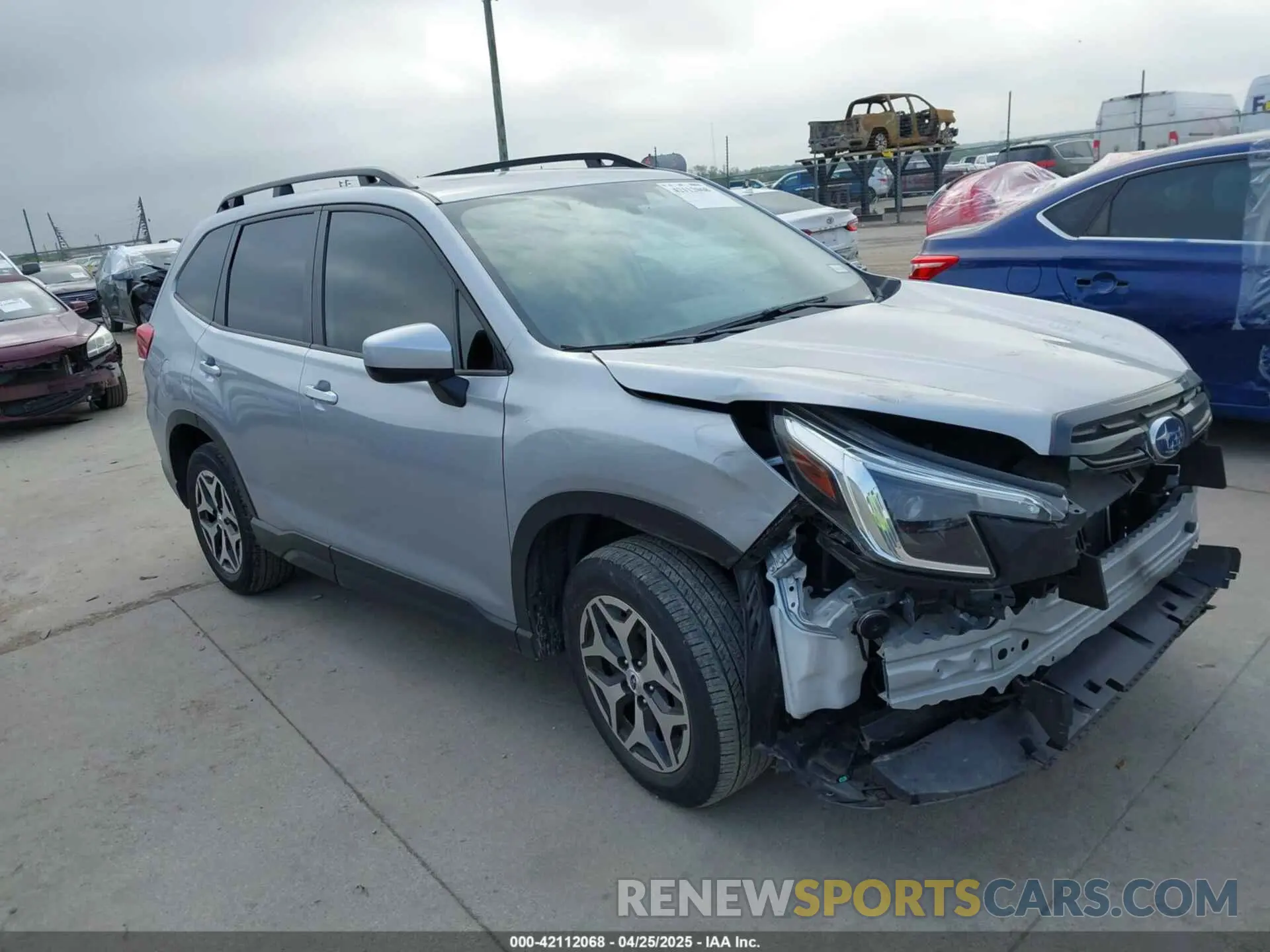 1 Photograph of a damaged car JF2SKAEC4NH457903 SUBARU FORESTER 2022