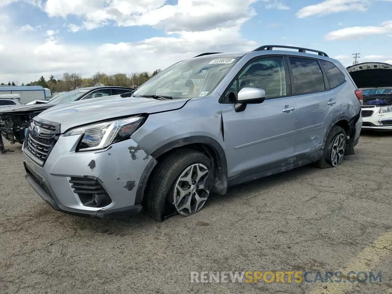 1 Photograph of a damaged car JF2SKAEC7NH432171 SUBARU FORESTER 2022