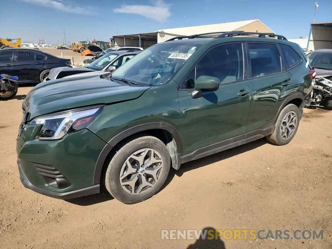 1 Photograph of a damaged car JF2SKAEC8NH441607 SUBARU FORESTER 2022