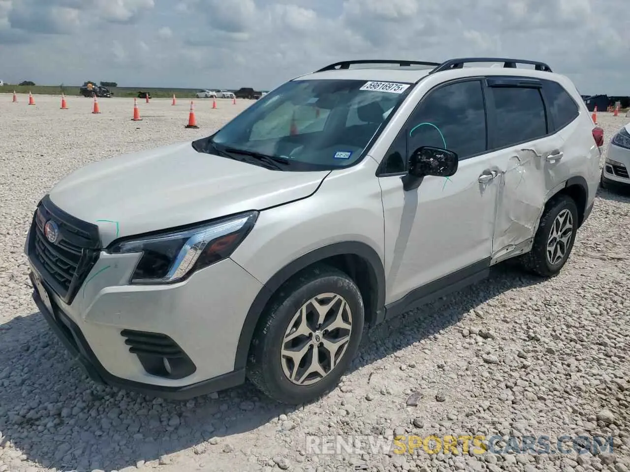 1 Photograph of a damaged car JF2SKAEC9NH443222 SUBARU FORESTER 2022