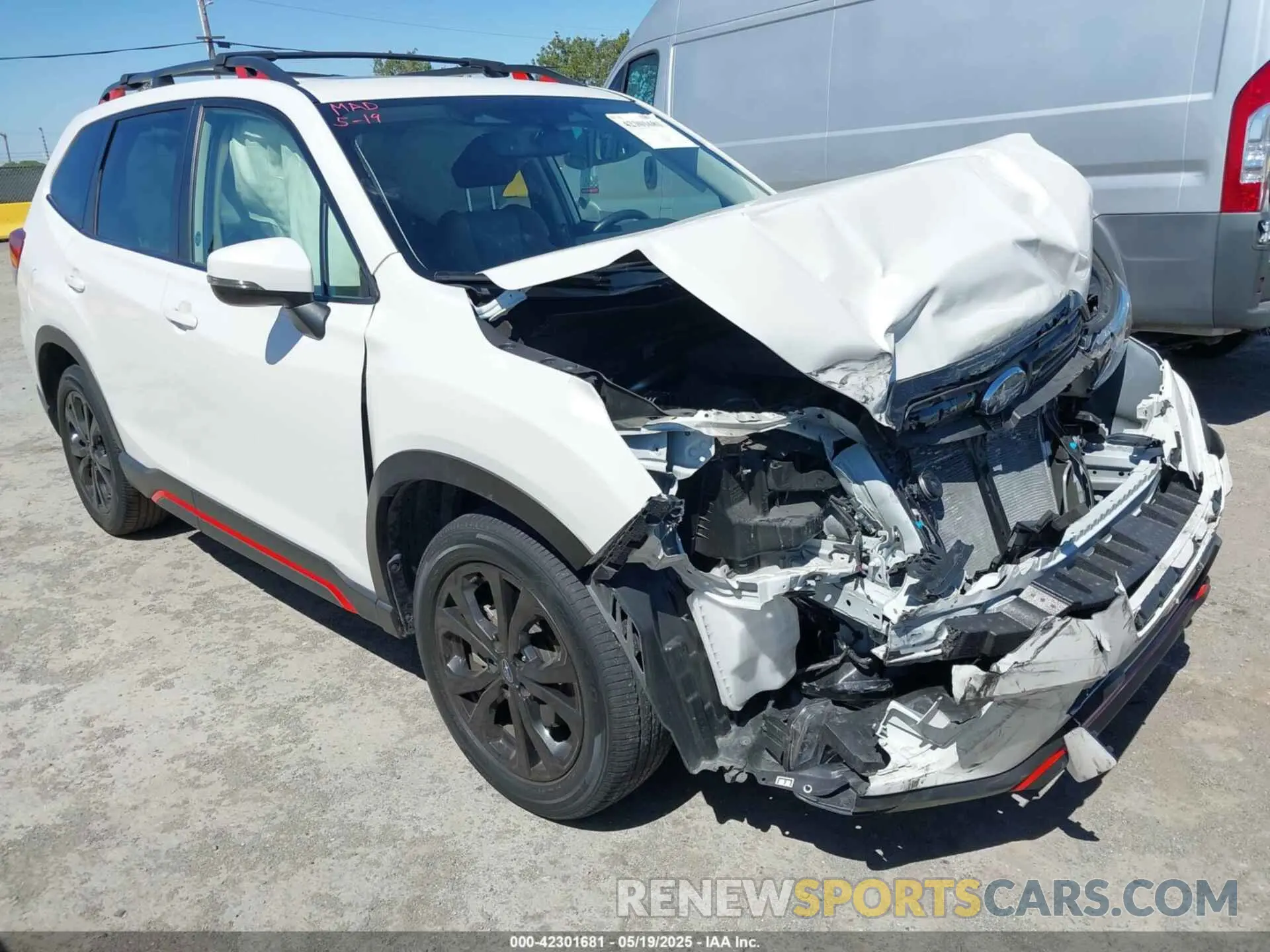 1 Photograph of a damaged car JF2SKAJC3NH416927 SUBARU FORESTER 2022