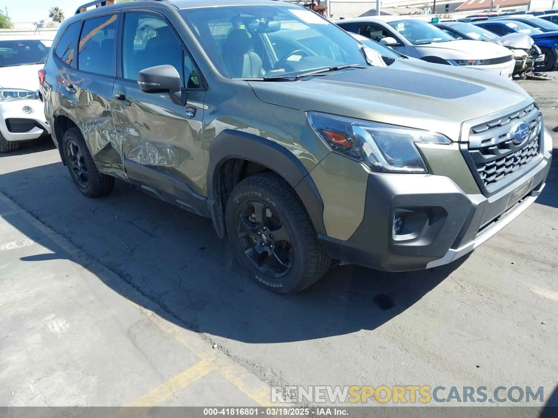 1 Photograph of a damaged car JF2SKAMC3NH502590 SUBARU FORESTER 2022