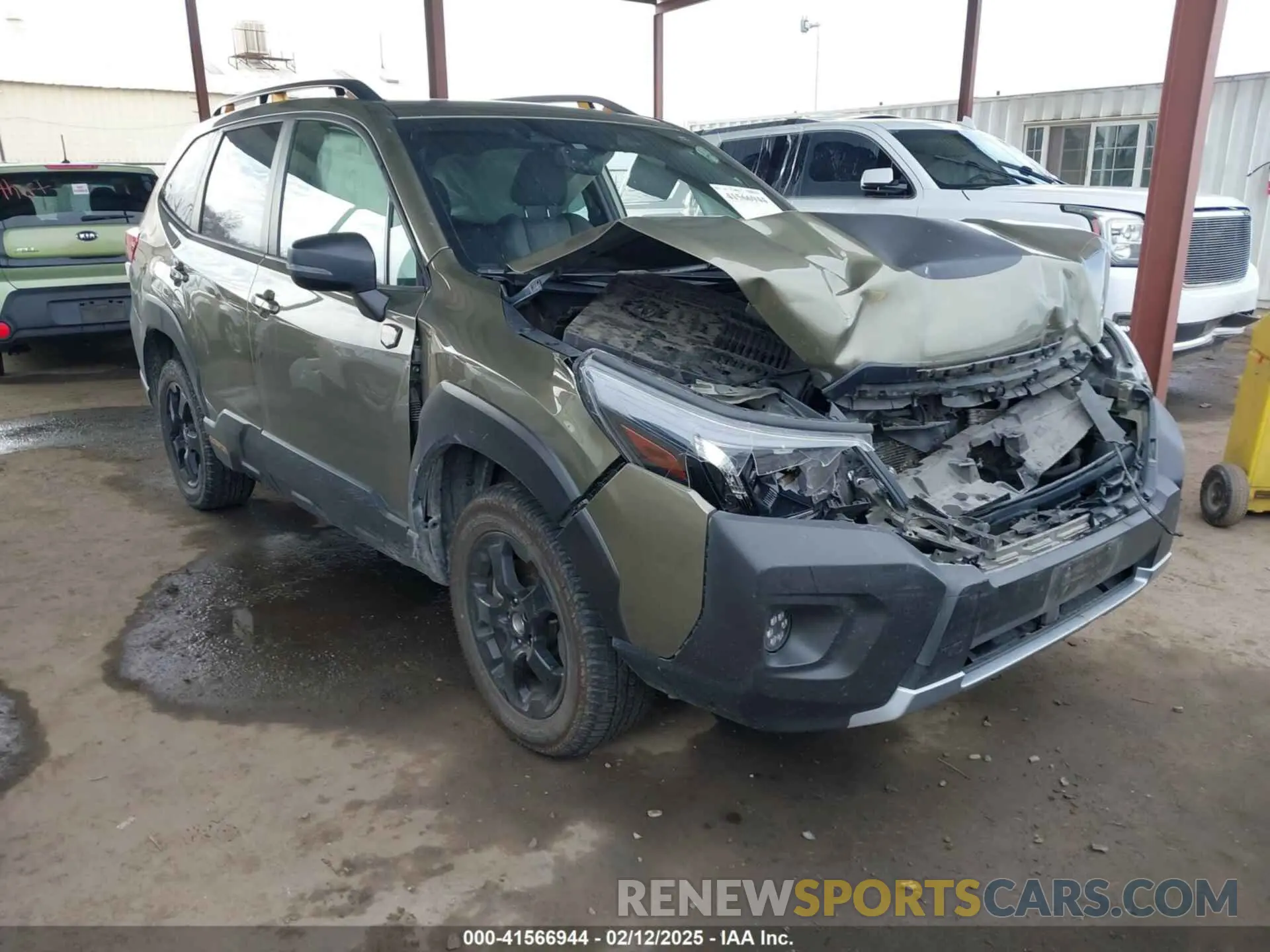 1 Photograph of a damaged car JF2SKAMC4NH421923 SUBARU FORESTER 2022