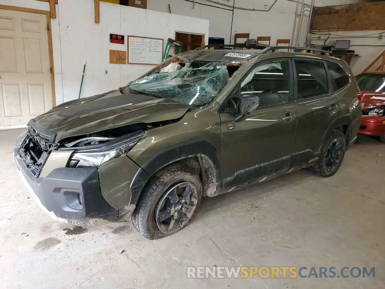 1 Photograph of a damaged car JF2SKAMC9NH506045 SUBARU FORESTER 2022