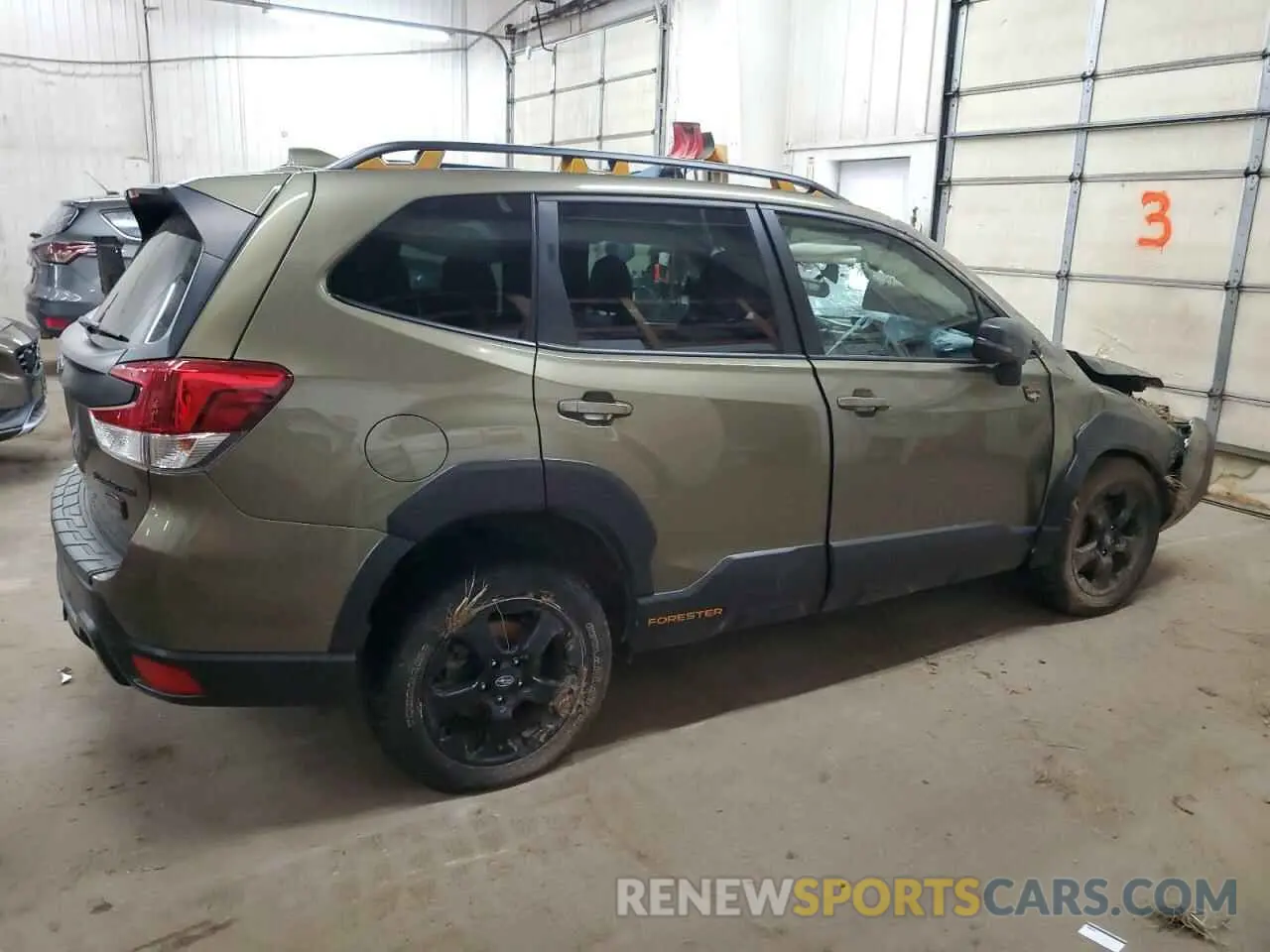 3 Photograph of a damaged car JF2SKAMC9NH506045 SUBARU FORESTER 2022
