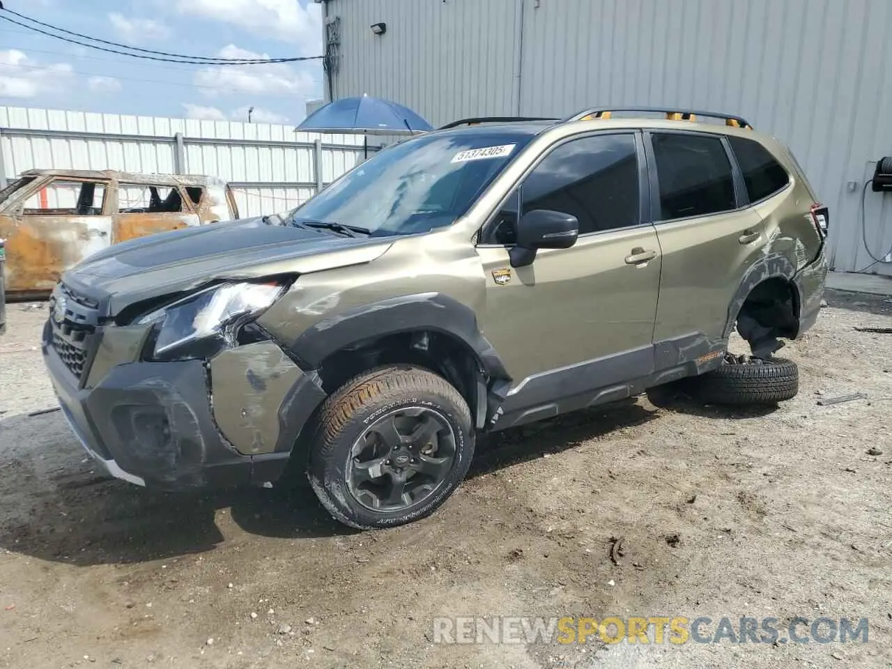1 Photograph of a damaged car JF2SKAMCXNH432215 SUBARU FORESTER 2022