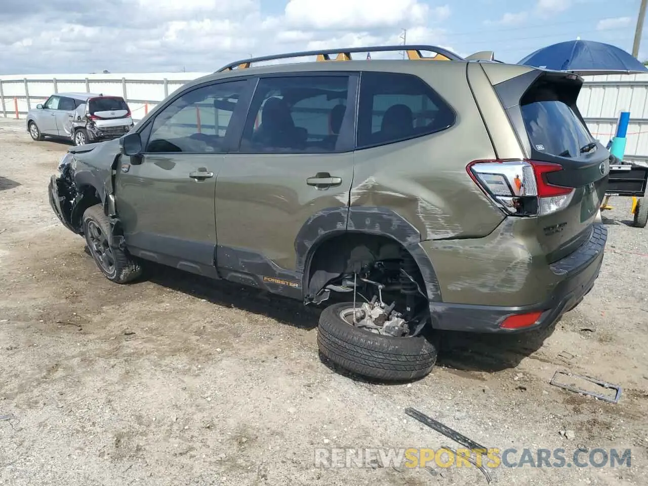 2 Photograph of a damaged car JF2SKAMCXNH432215 SUBARU FORESTER 2022