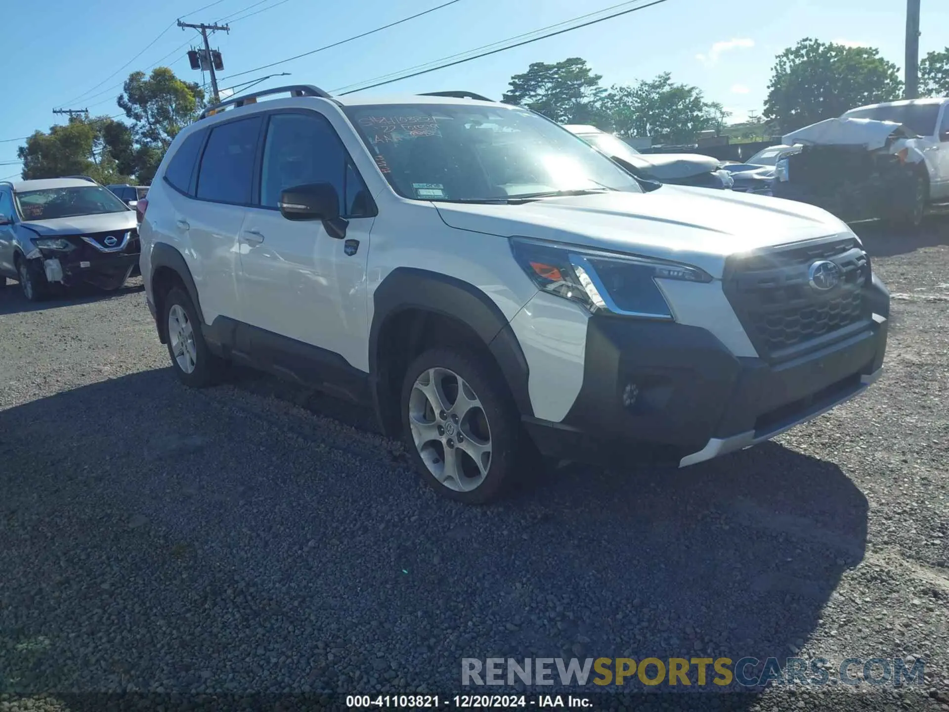 1 Photograph of a damaged car JF2SKAMCXNH487926 SUBARU FORESTER 2022