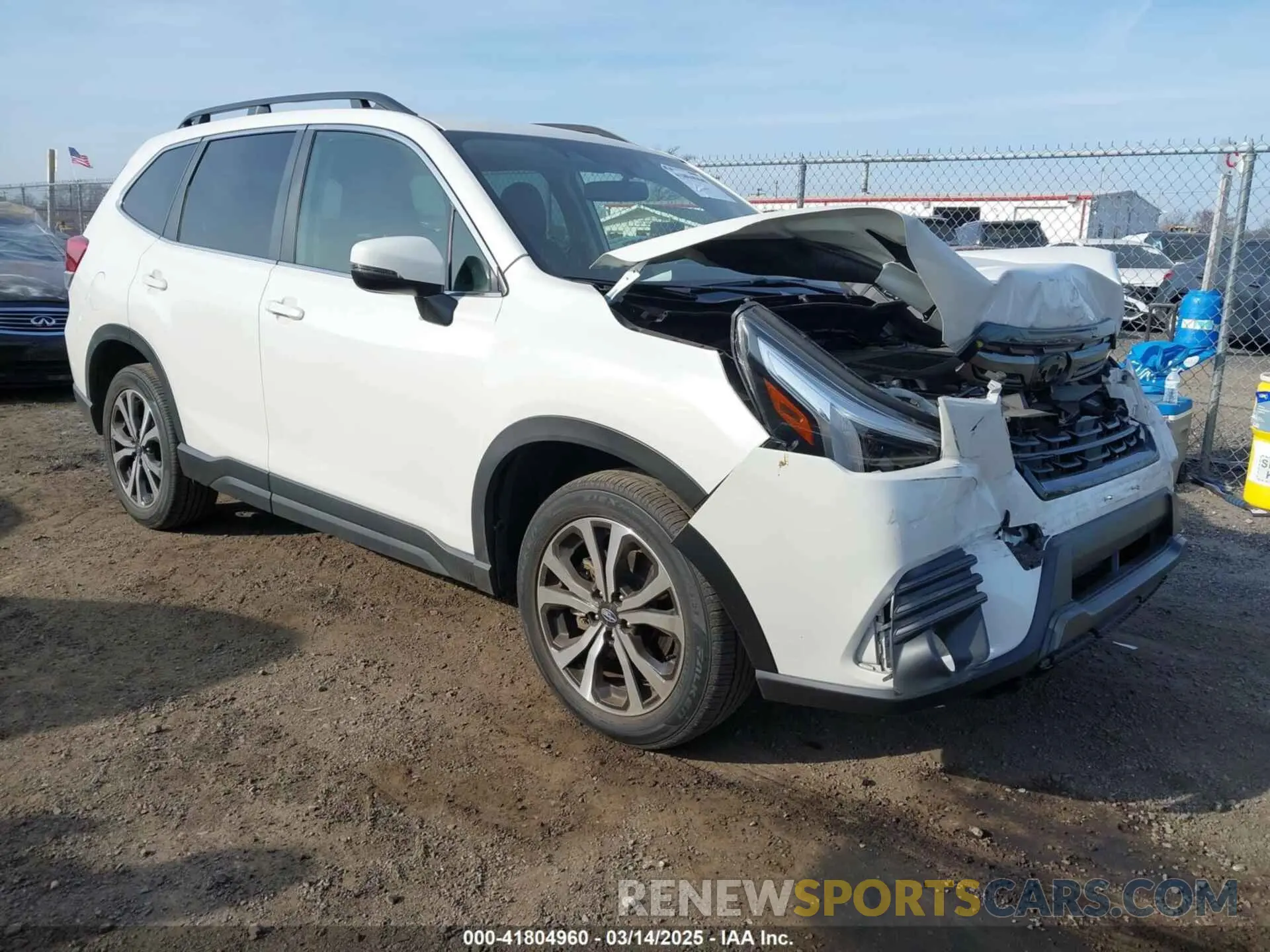 1 Photograph of a damaged car JF2SKANC8NH475644 SUBARU FORESTER 2022