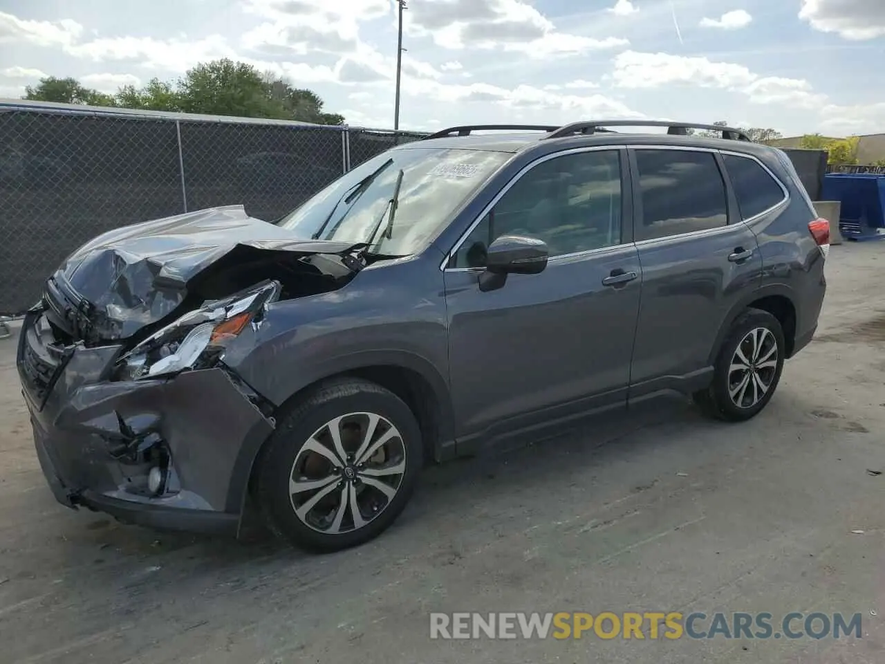 1 Photograph of a damaged car JF2SKAPC4NH522164 SUBARU FORESTER 2022