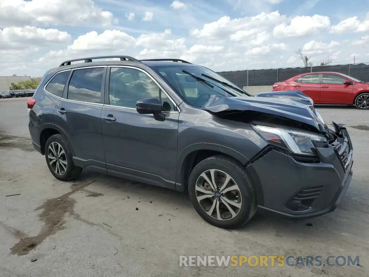 4 Photograph of a damaged car JF2SKAPC4NH522164 SUBARU FORESTER 2022