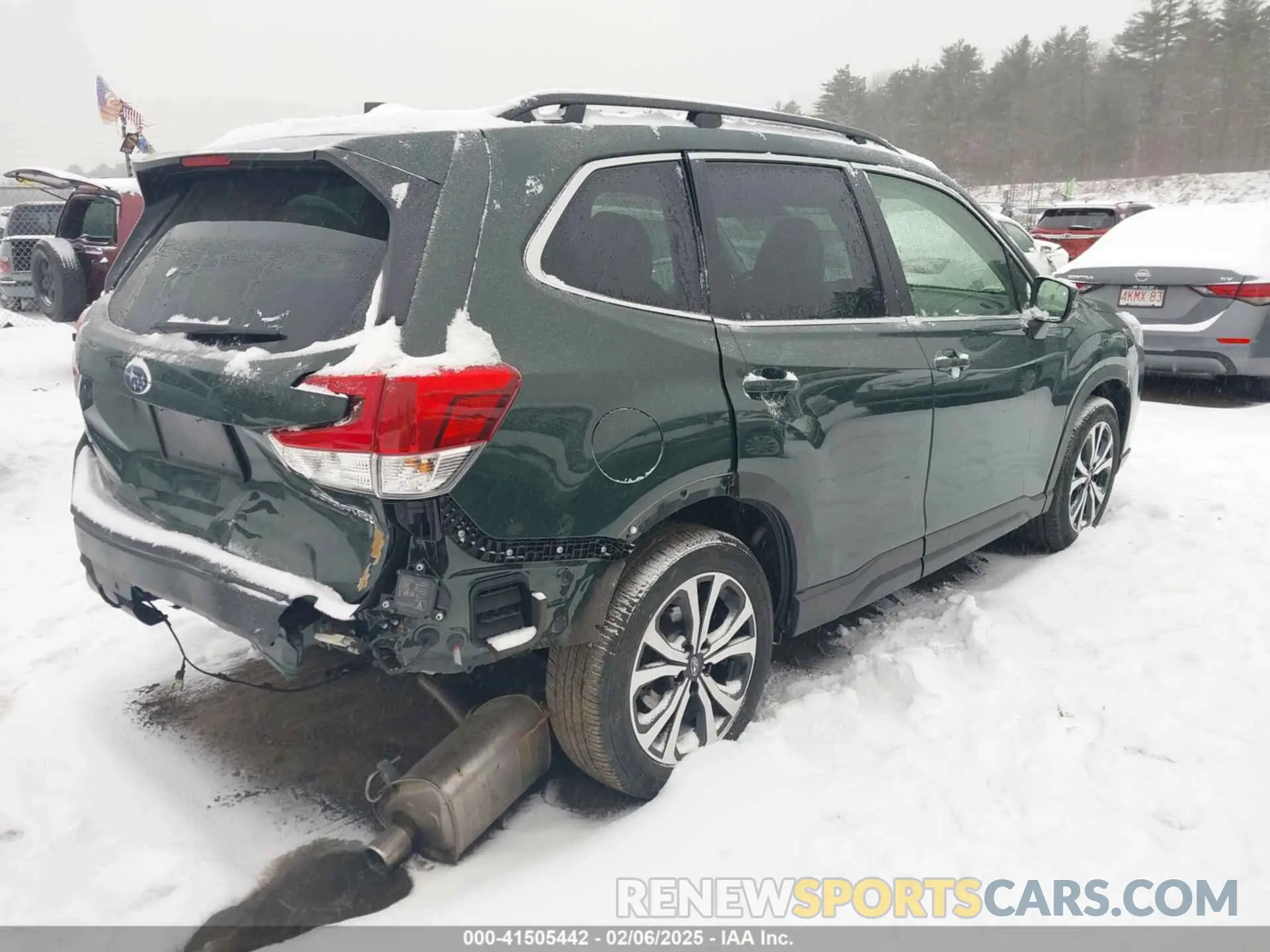 4 Photograph of a damaged car JF2SKAPC8NH511040 SUBARU FORESTER 2022